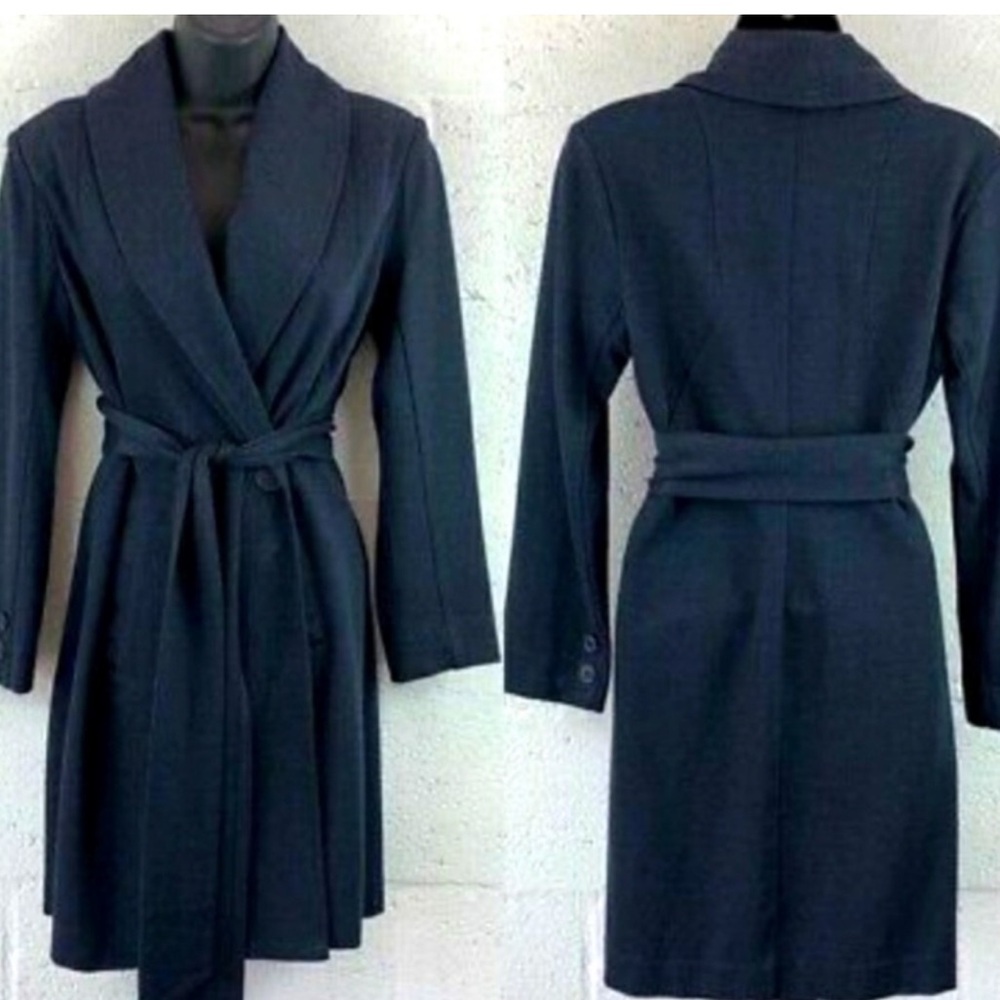 Cabi navy blue one button Harbour collar jacket size Ss NWOT office preppy